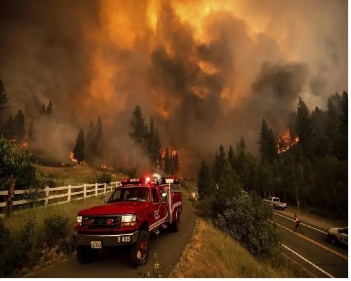 अमेरिका में एक बार फिर जंगलों में लगी आग ने मचाई तबाही, प्रशासन अलर्ट