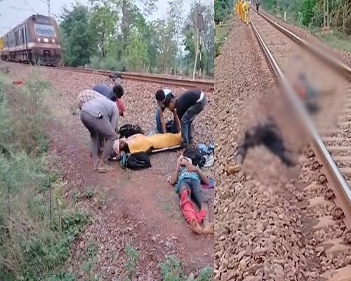 छत्तीसगढ़ में बड़ा हादसा – रेल पटरी पर सोते मजदूरों को ट्रेन ने रौंदा, दो की मौके पर मौत